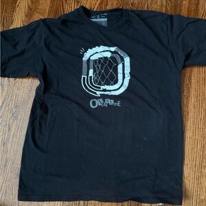 Overtime Black Graphic T-Shirt with White Print